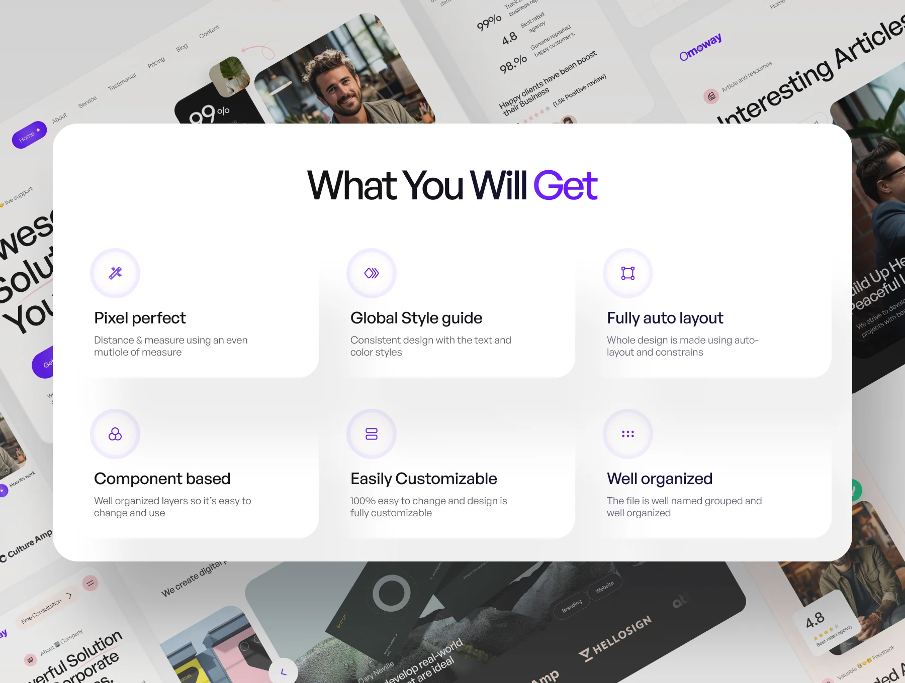 Corporate Agency Website UI Kit 3