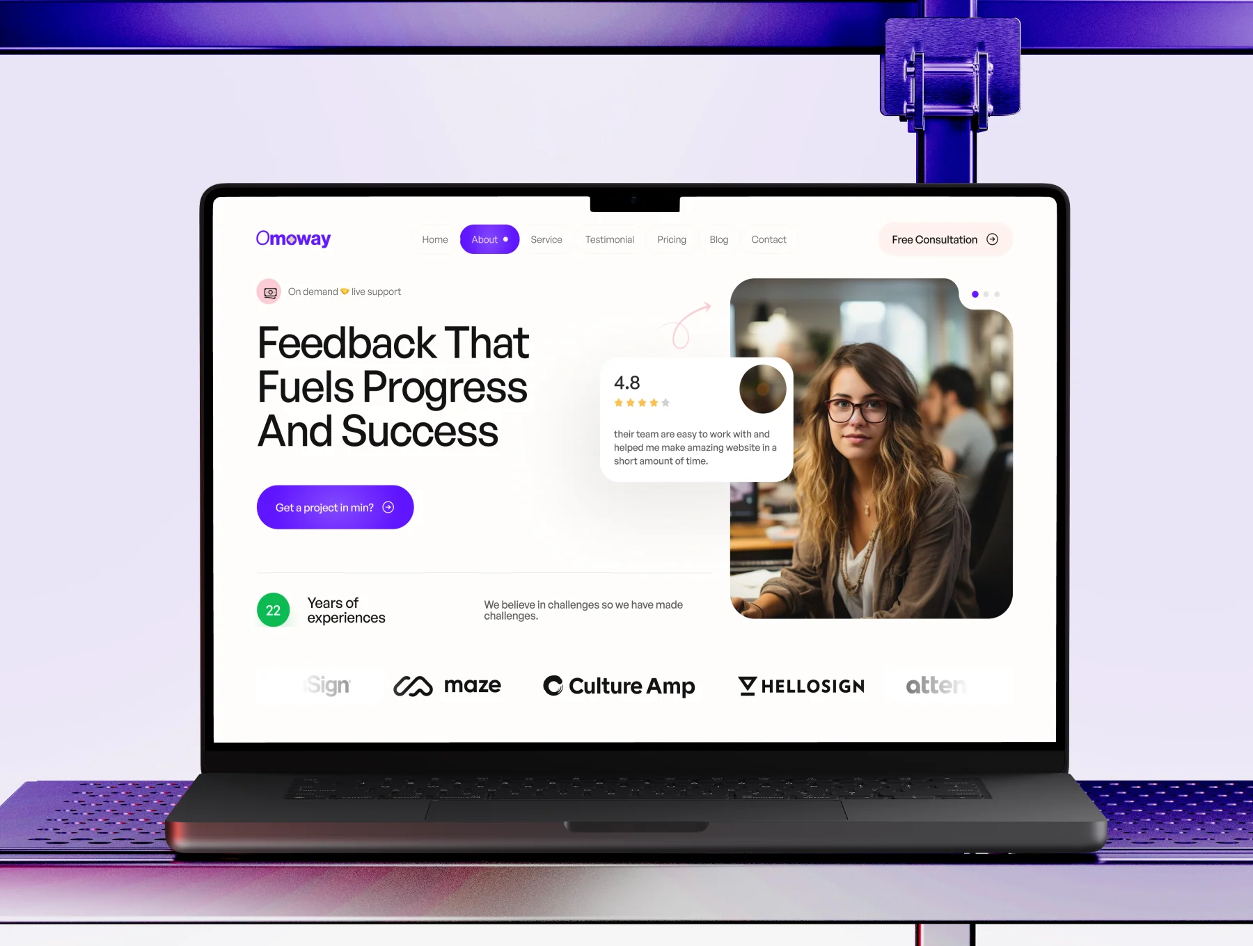 Corporate Agency Website UI Kit 5