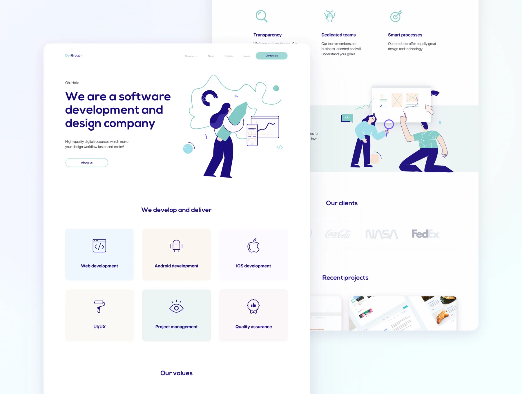 Corporate website Design Template 2