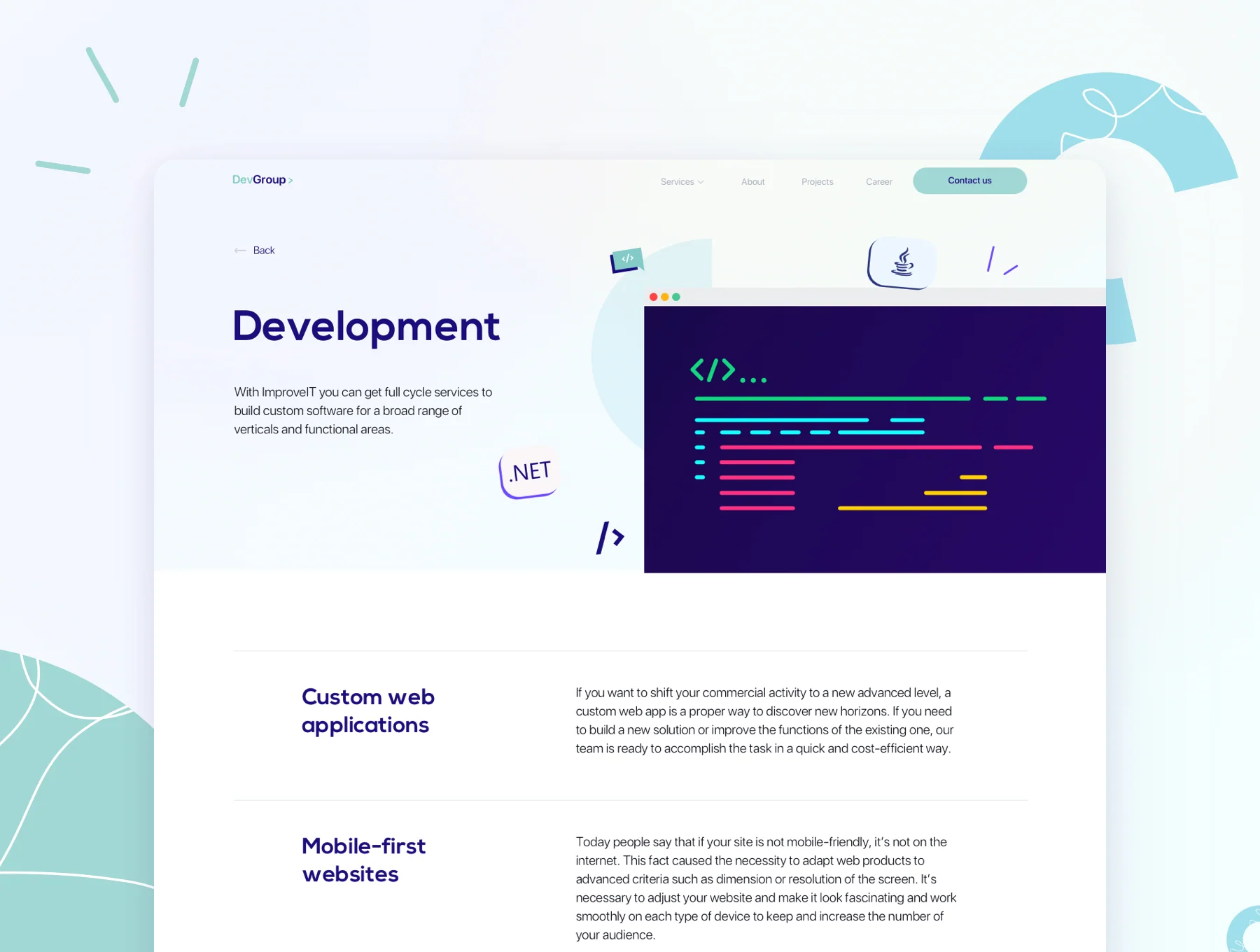 Corporate website Design Template 7