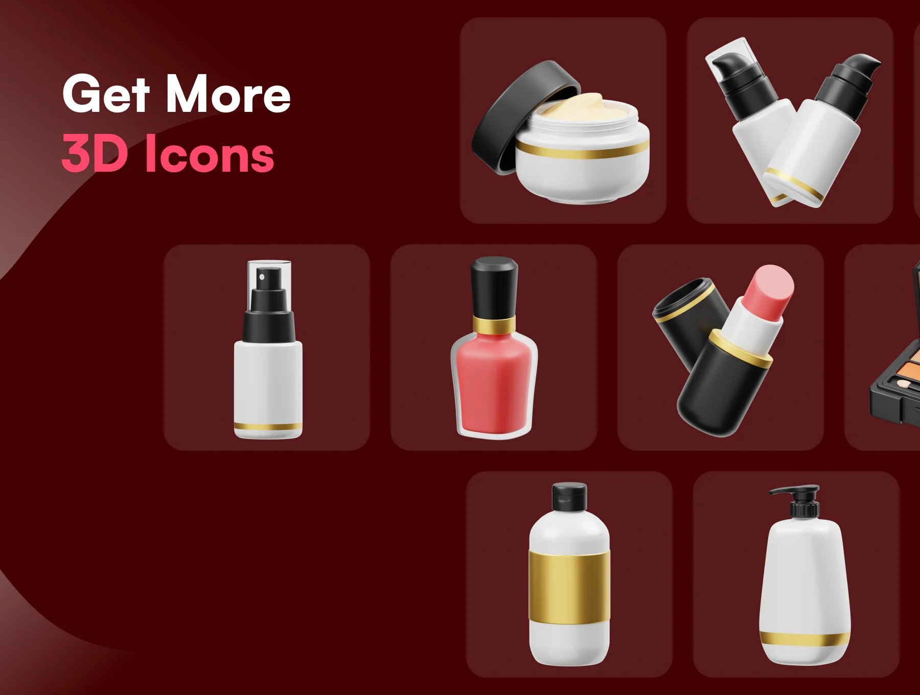 Cosmetic Products 3D Icon 5