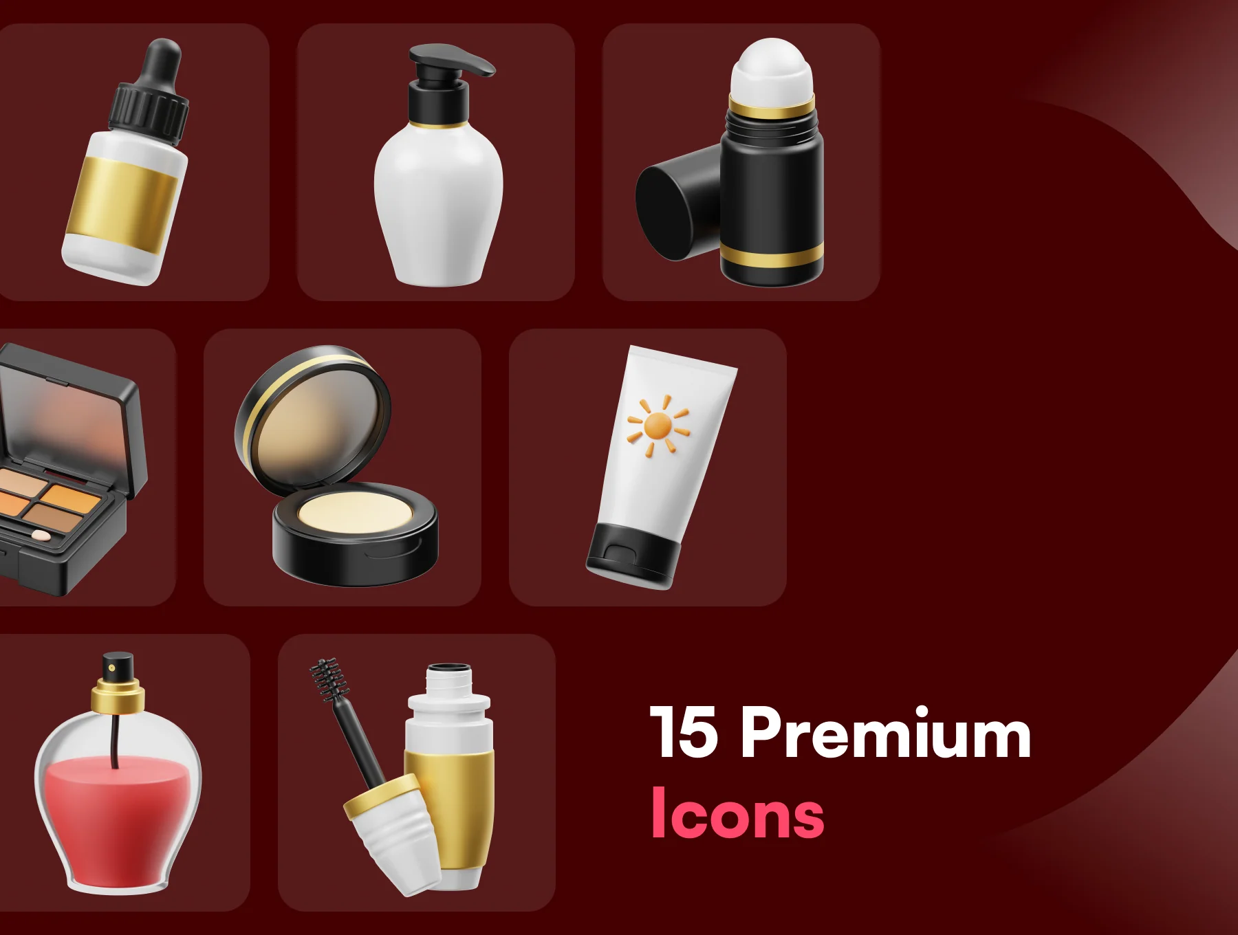 Cosmetic Products 3D Icon 6