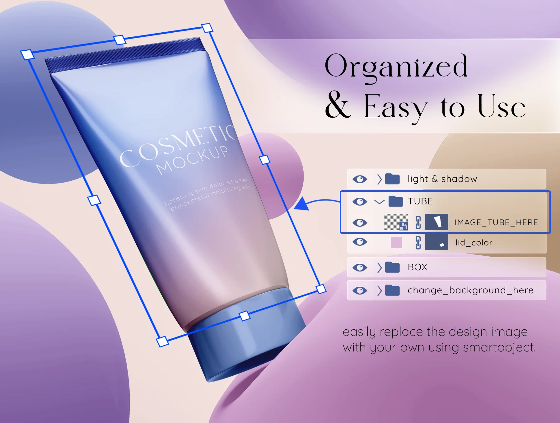 Cosmetic Tube & Box Mockup Set 3