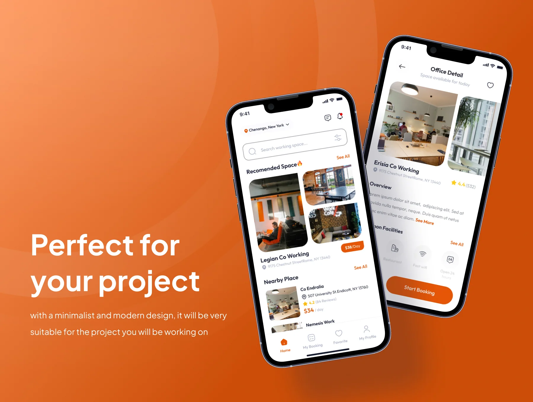 CoSpace - Rent Working Space App Ui Kits 3