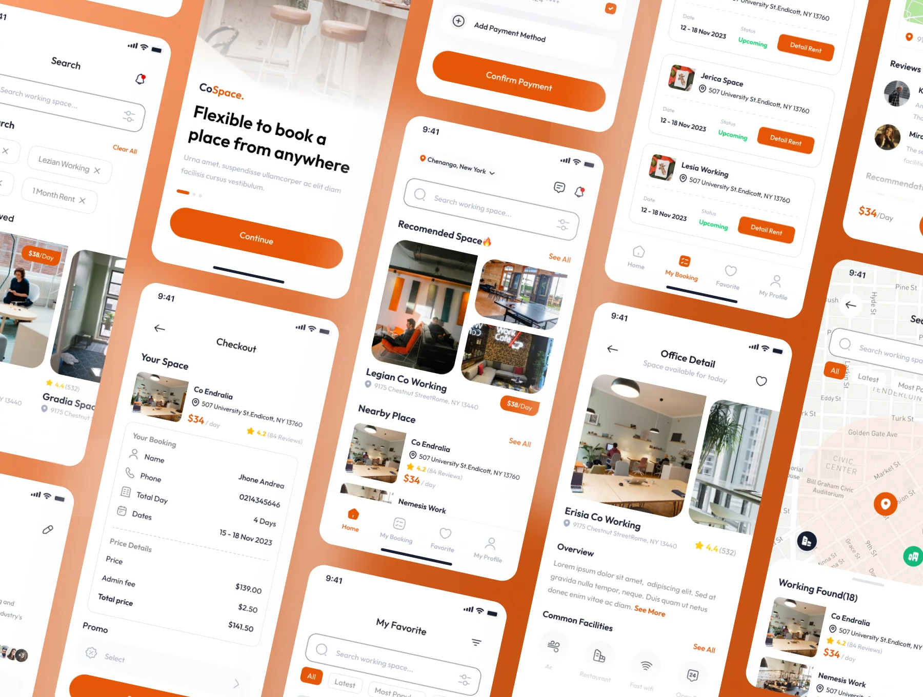 CoSpace - Rent Working Space App Ui Kits 5