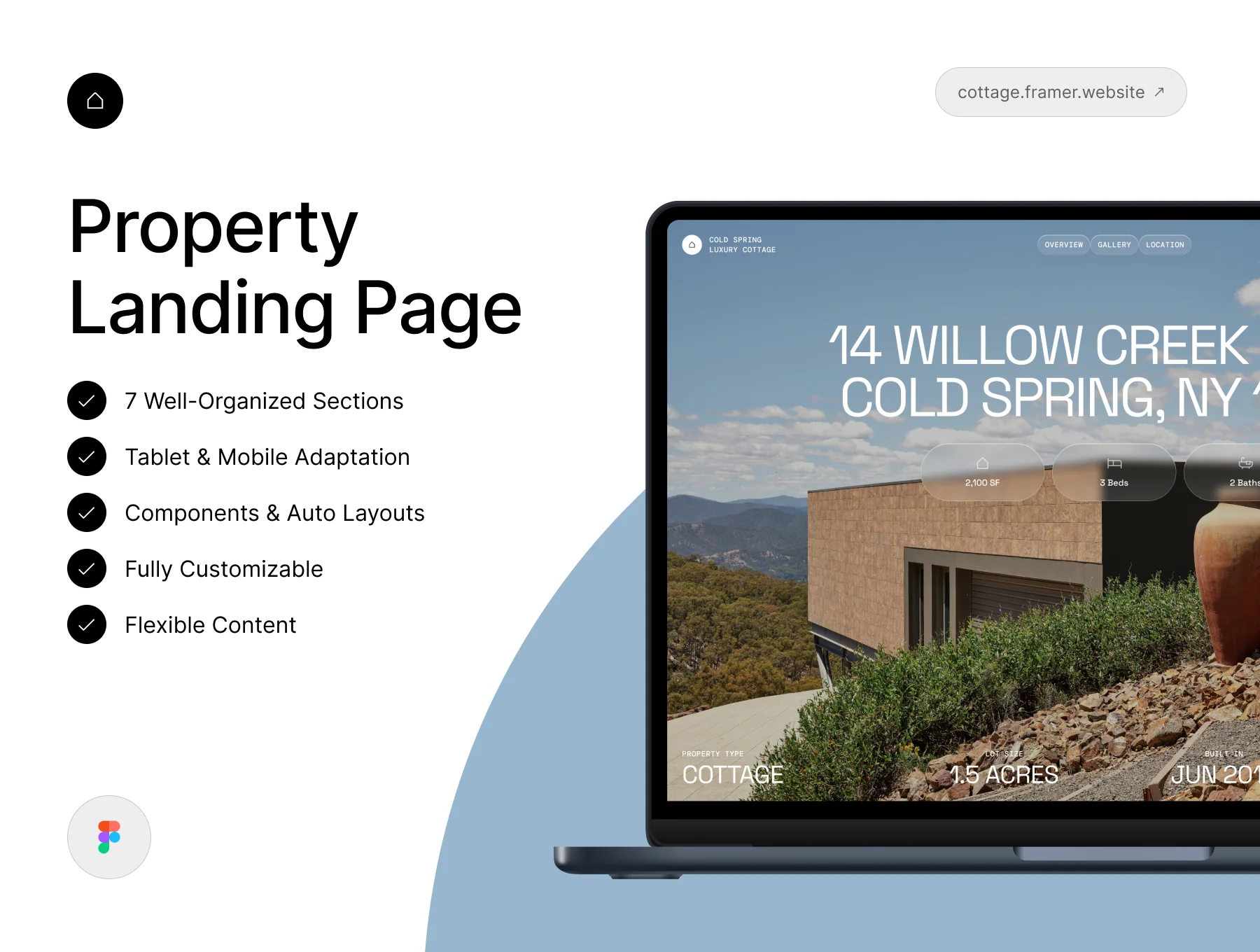 Cottage – Property Landing Page