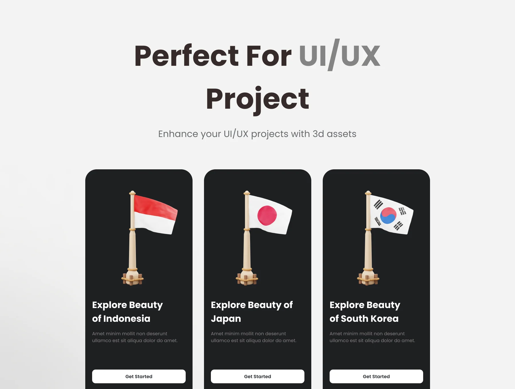 Country Flag 3D Illustration 3