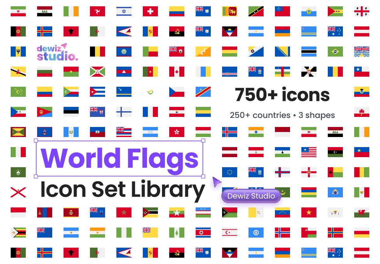 Country Flag Icon Library