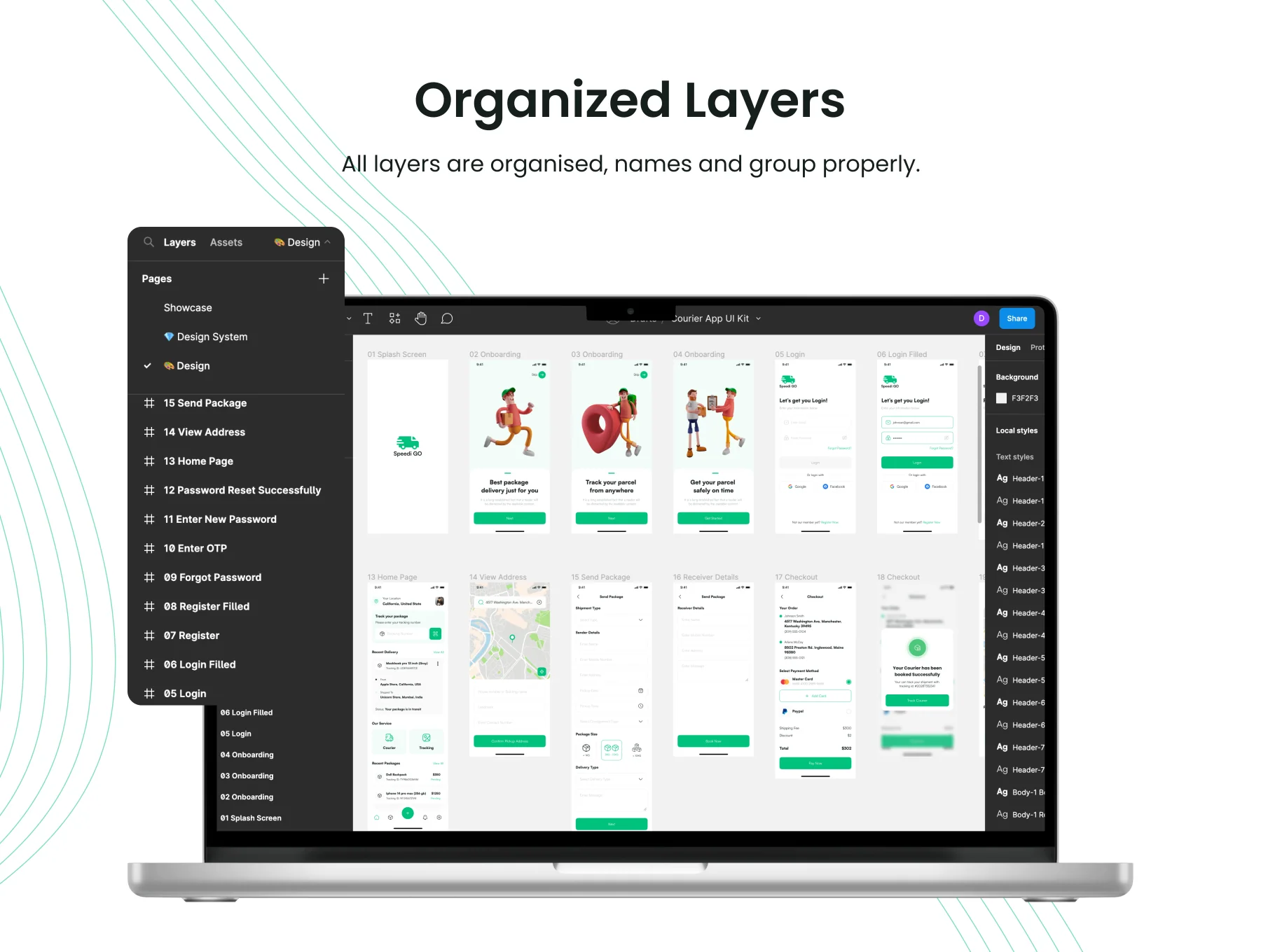 Courier App UI Kit 3