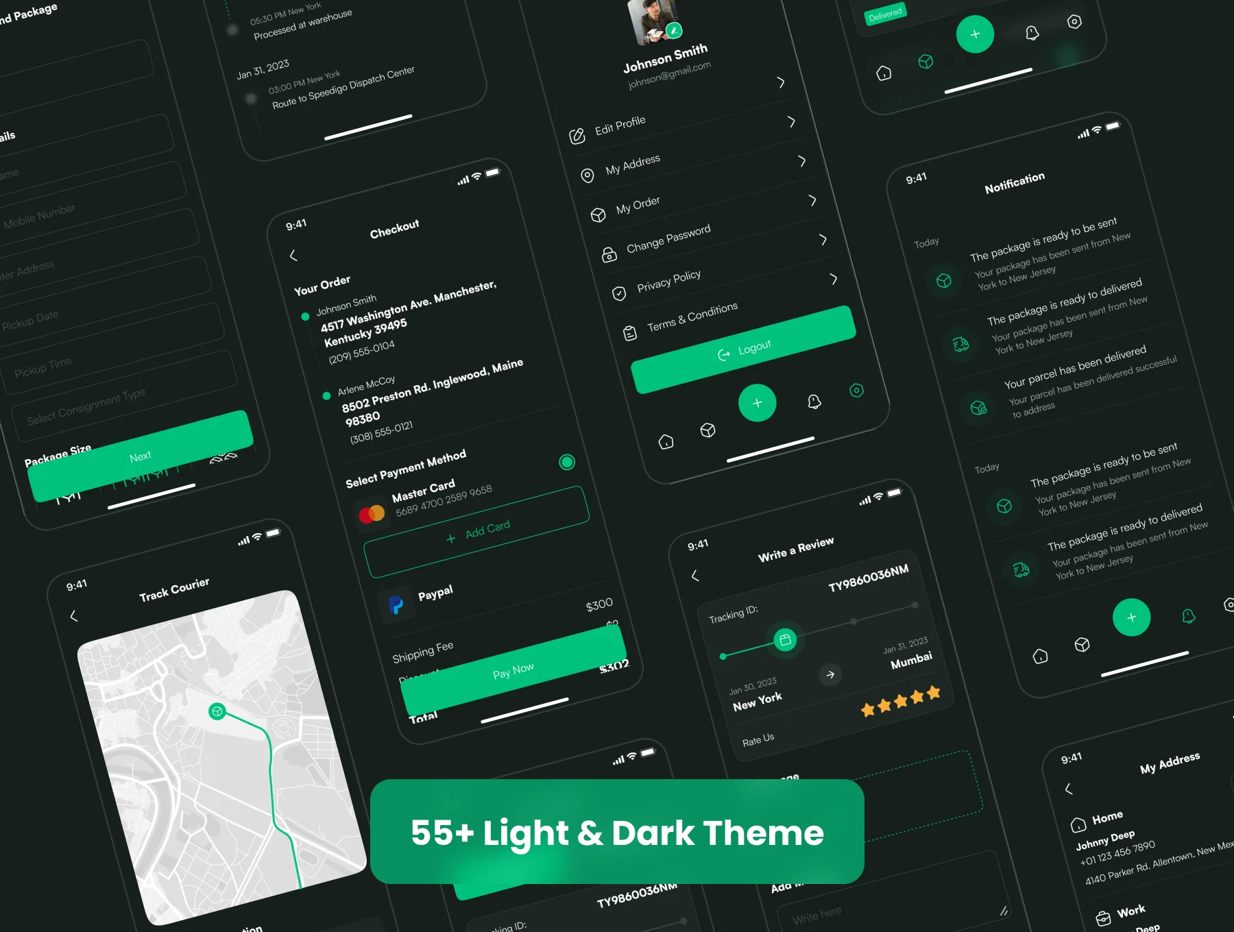 Courier App UI Kit 8
