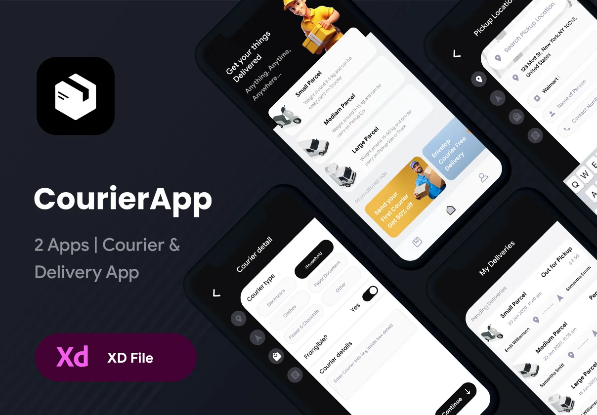 Courier App with Delivery App