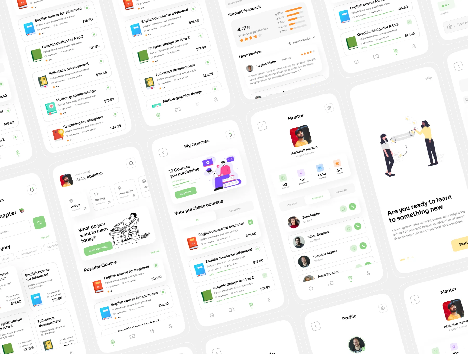Coursa - Online Learning Mobile App UI Kit 7
