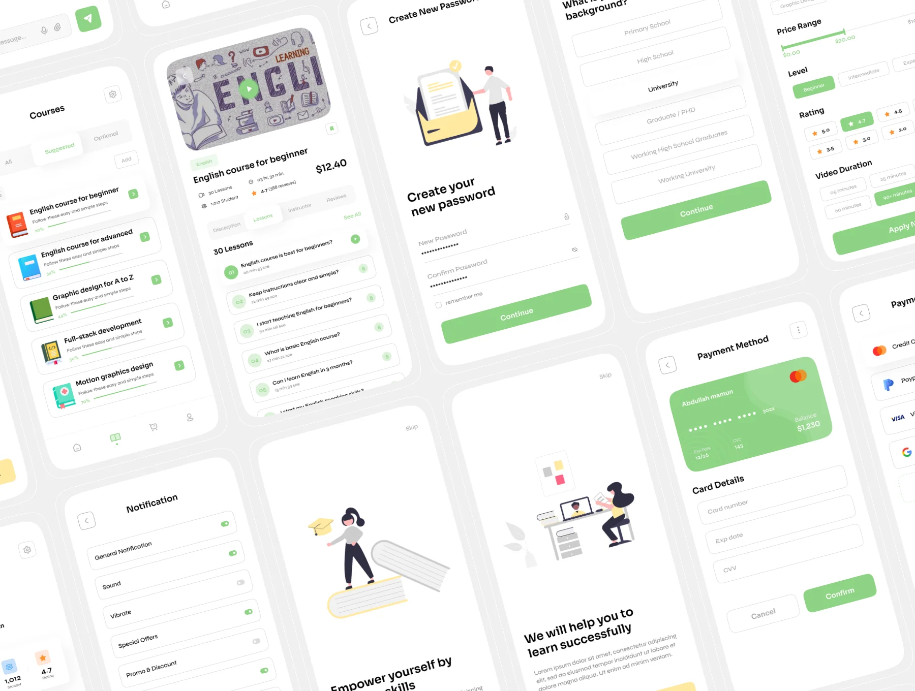 Coursa - Online Learning Mobile App UI Kit 8