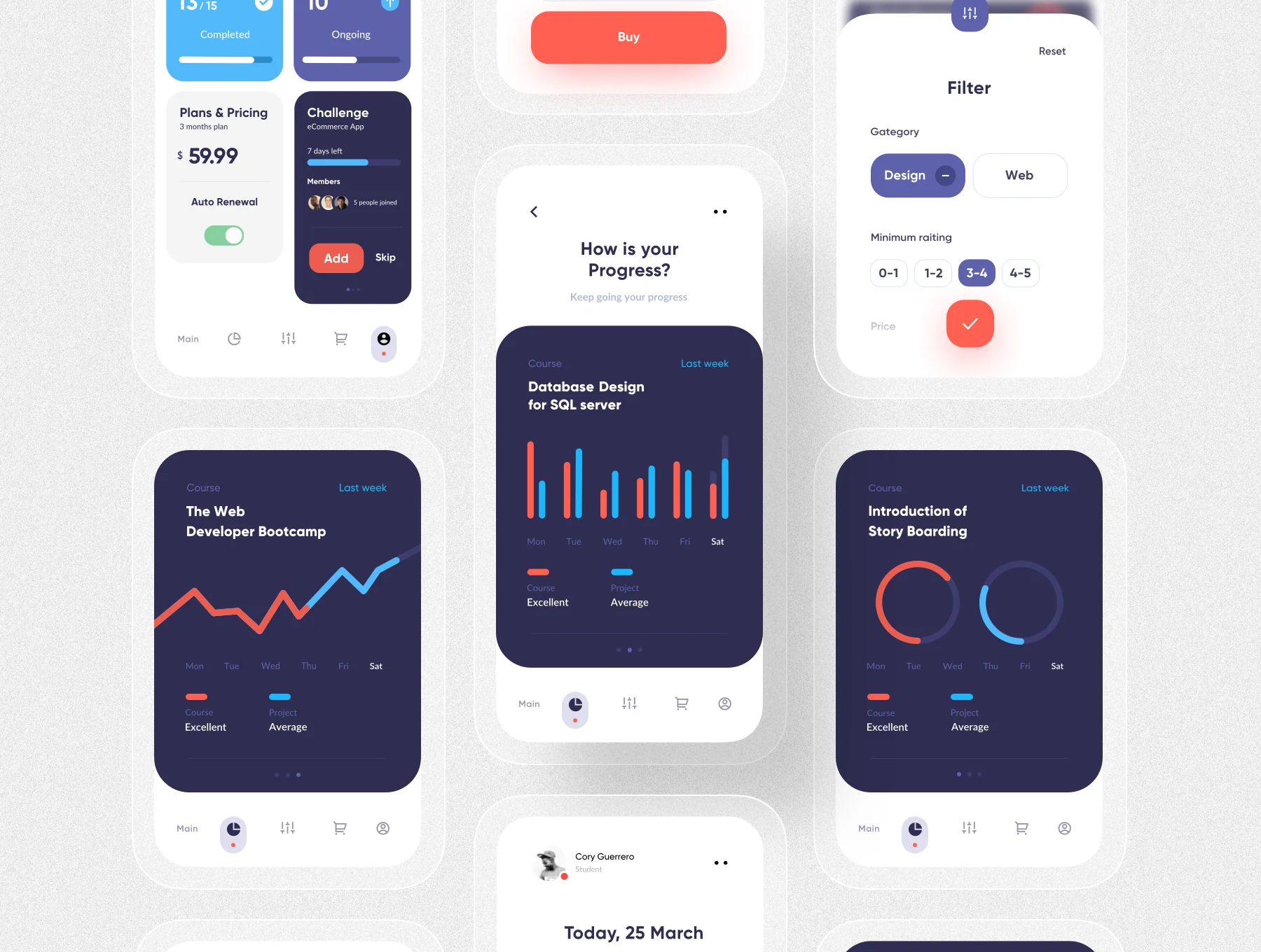 Course App UI Kit 3