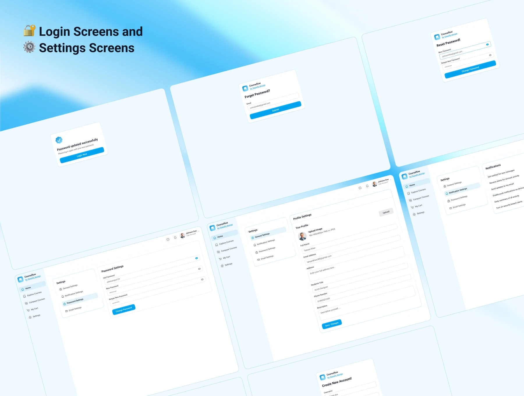 CourseFlow UI Kit — Modern eLearning Web App Design 5
