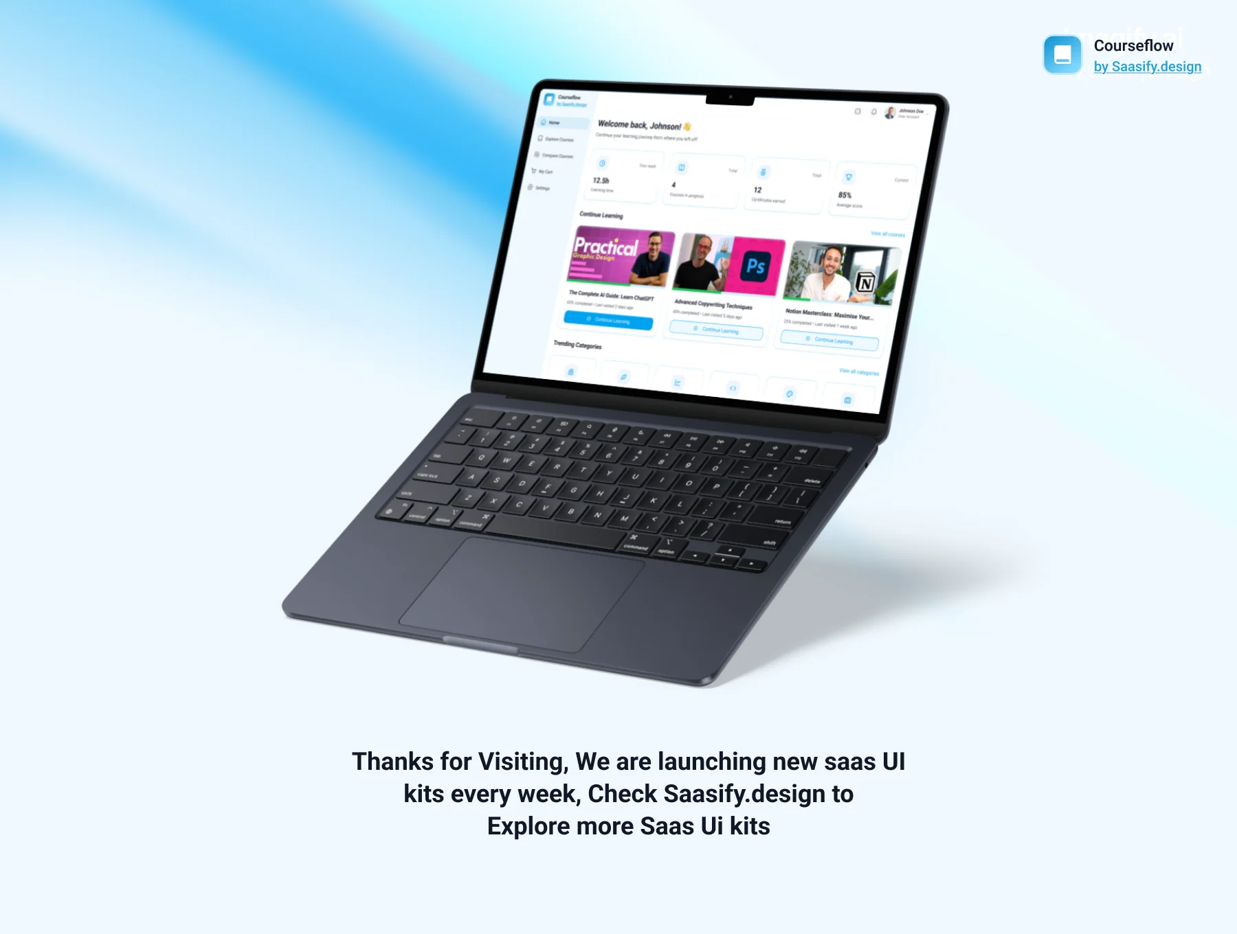 CourseFlow UI Kit — Modern eLearning Web App Design 6