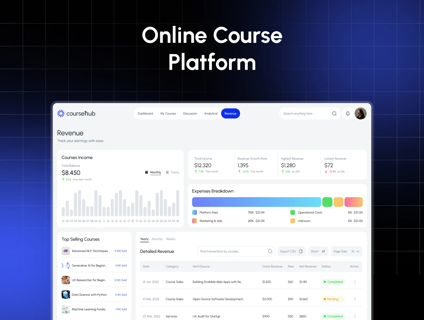 CourseHub - Online Course UI Kit 2