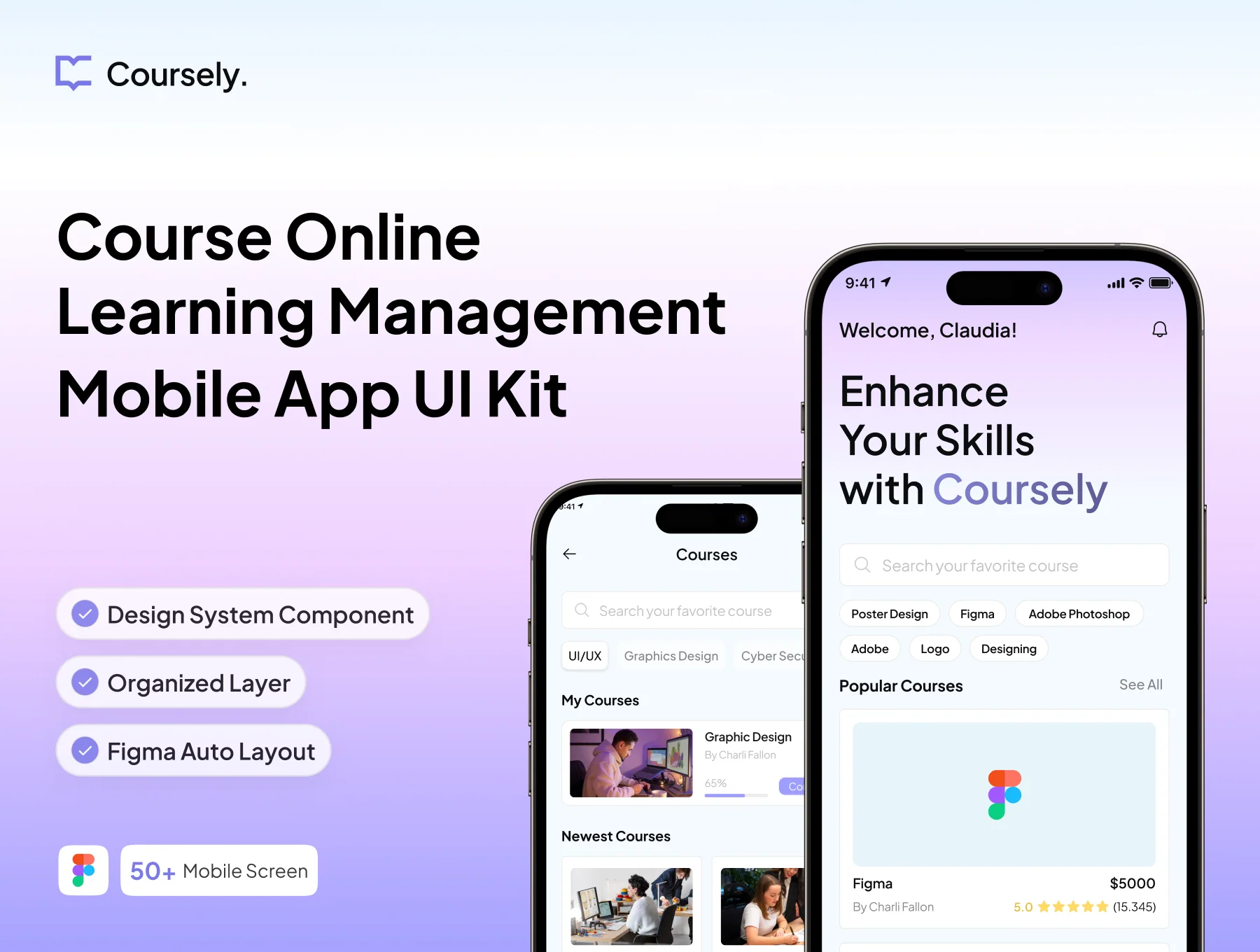 Coursely – LMS Mobile UI Kit
