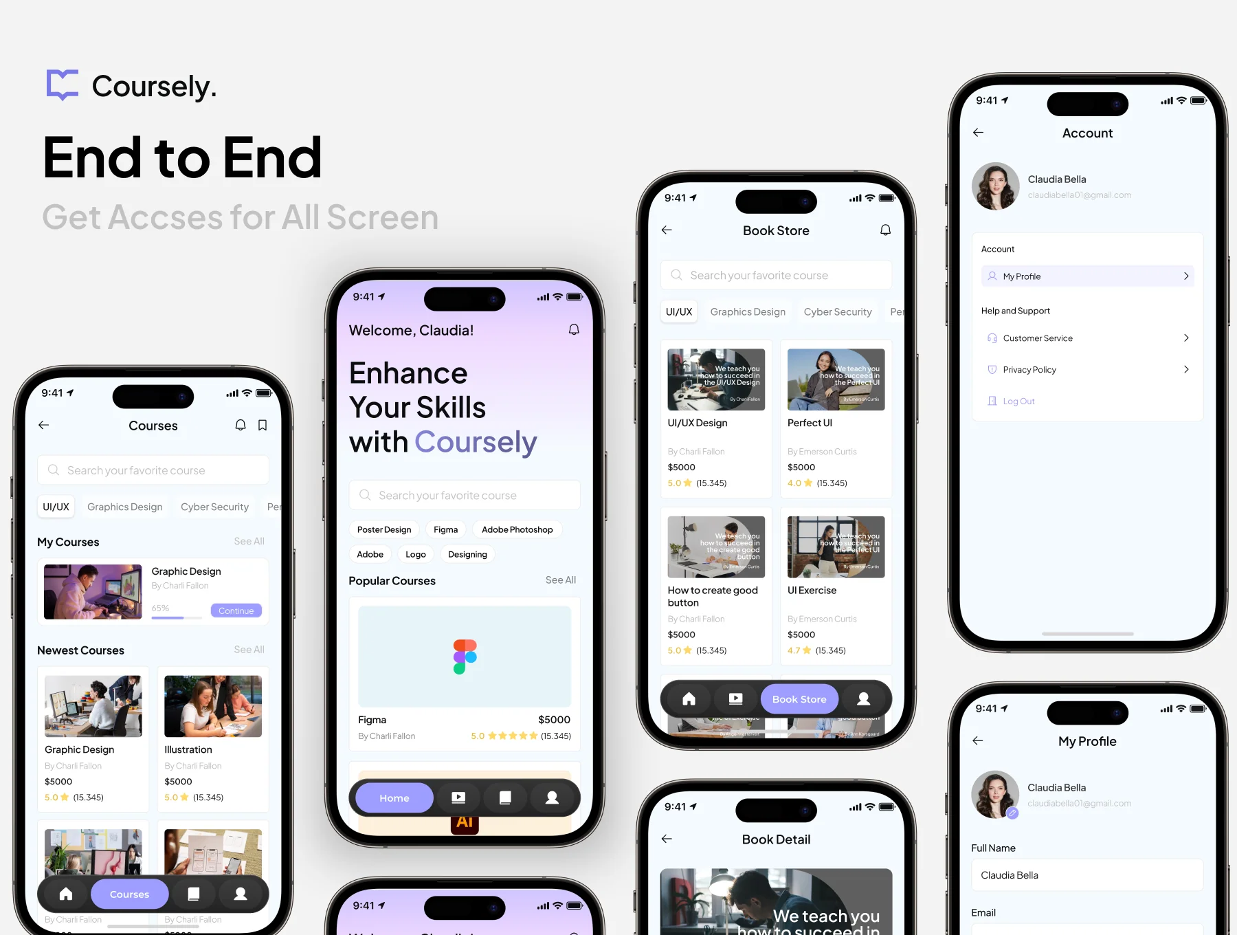 Coursely – LMS Mobile UI Kit 3