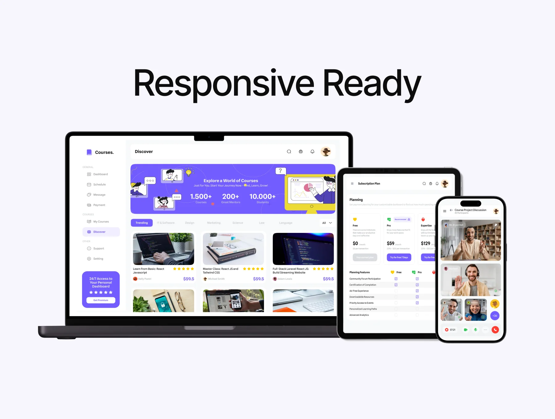 Courses - Courses Dashboard UI KIT 5