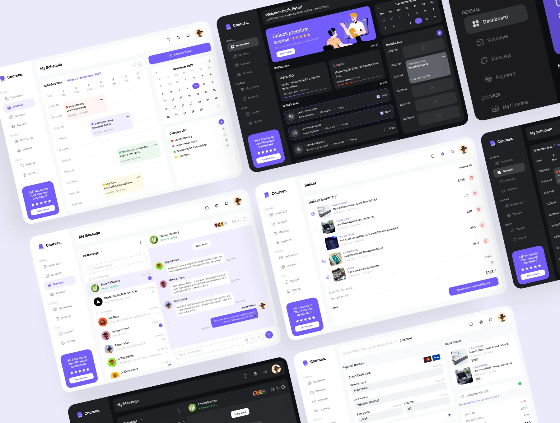 Courses - Courses Dashboard UI KIT 7