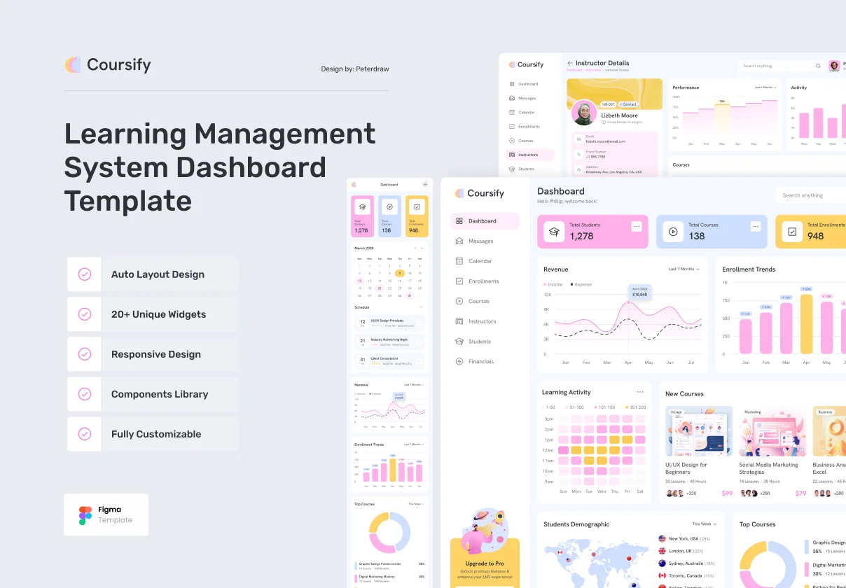 Coursify - Learning Management System Dashboard