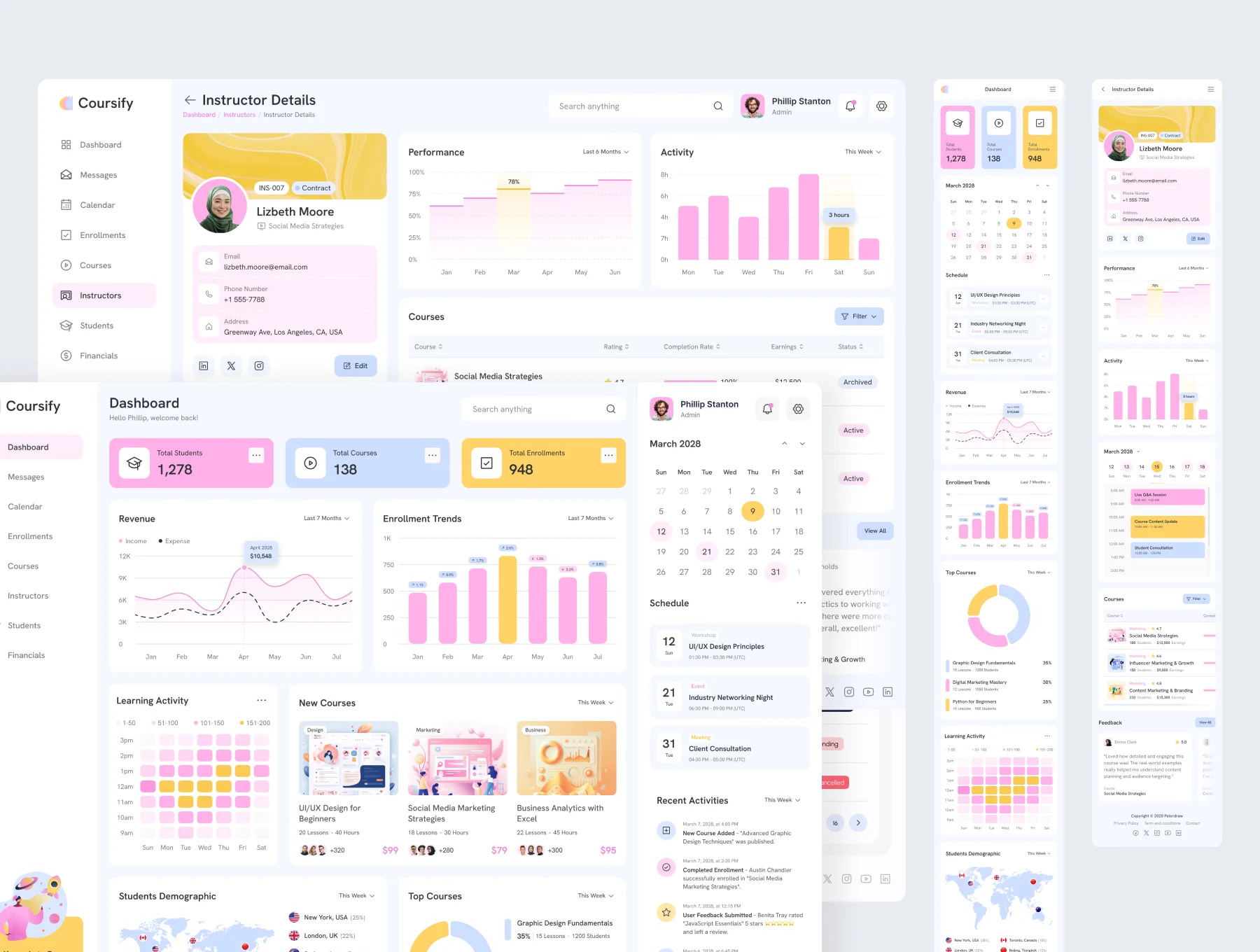 Coursify - Learning Management System Dashboard 2