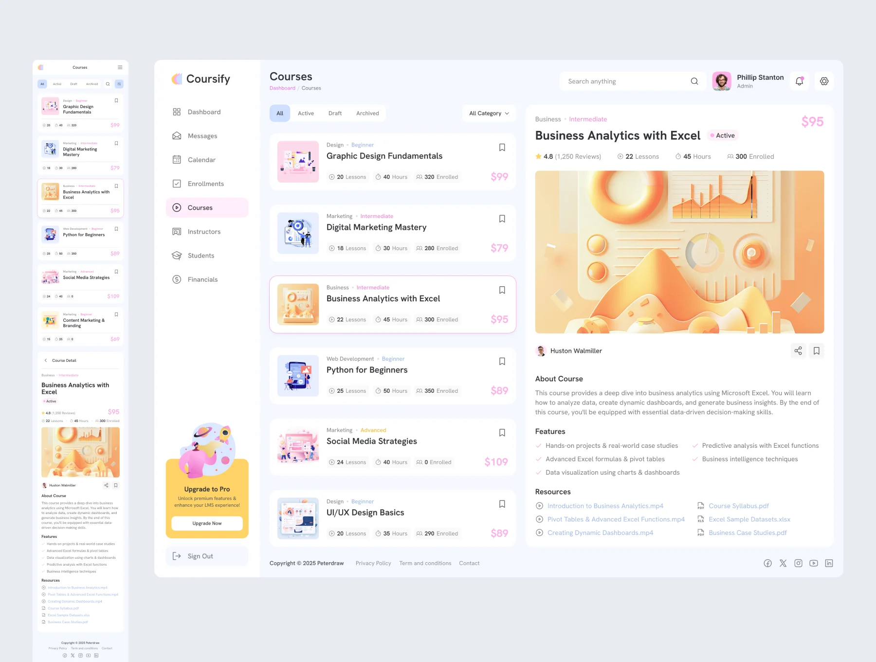 Coursify - Learning Management System Dashboard 5