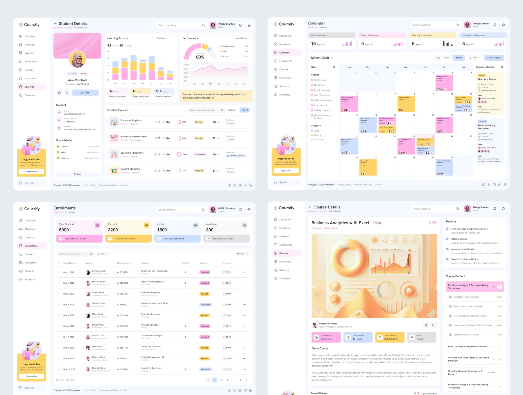 Coursify - Learning Management System Dashboard 6