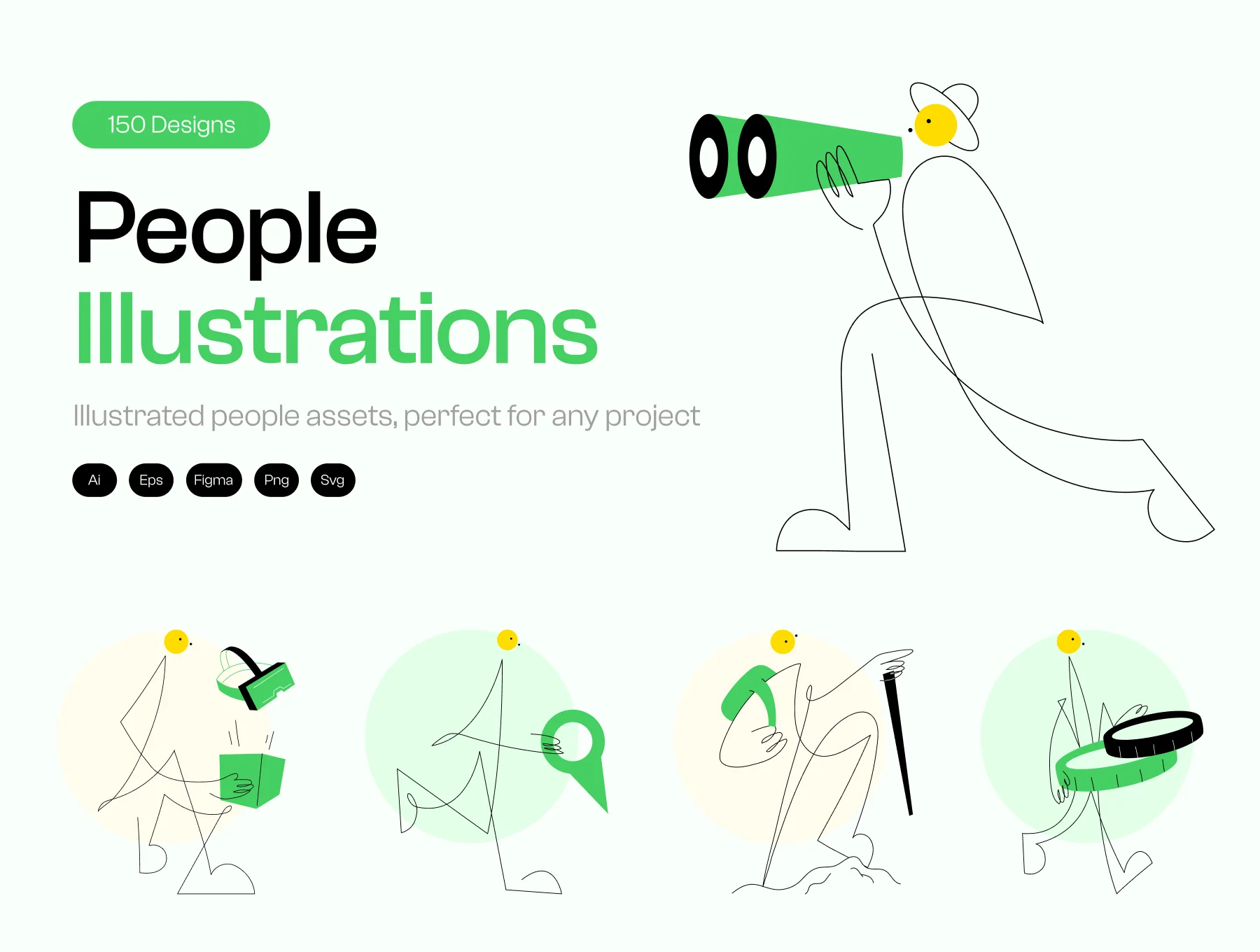 People Illustrations Art Set