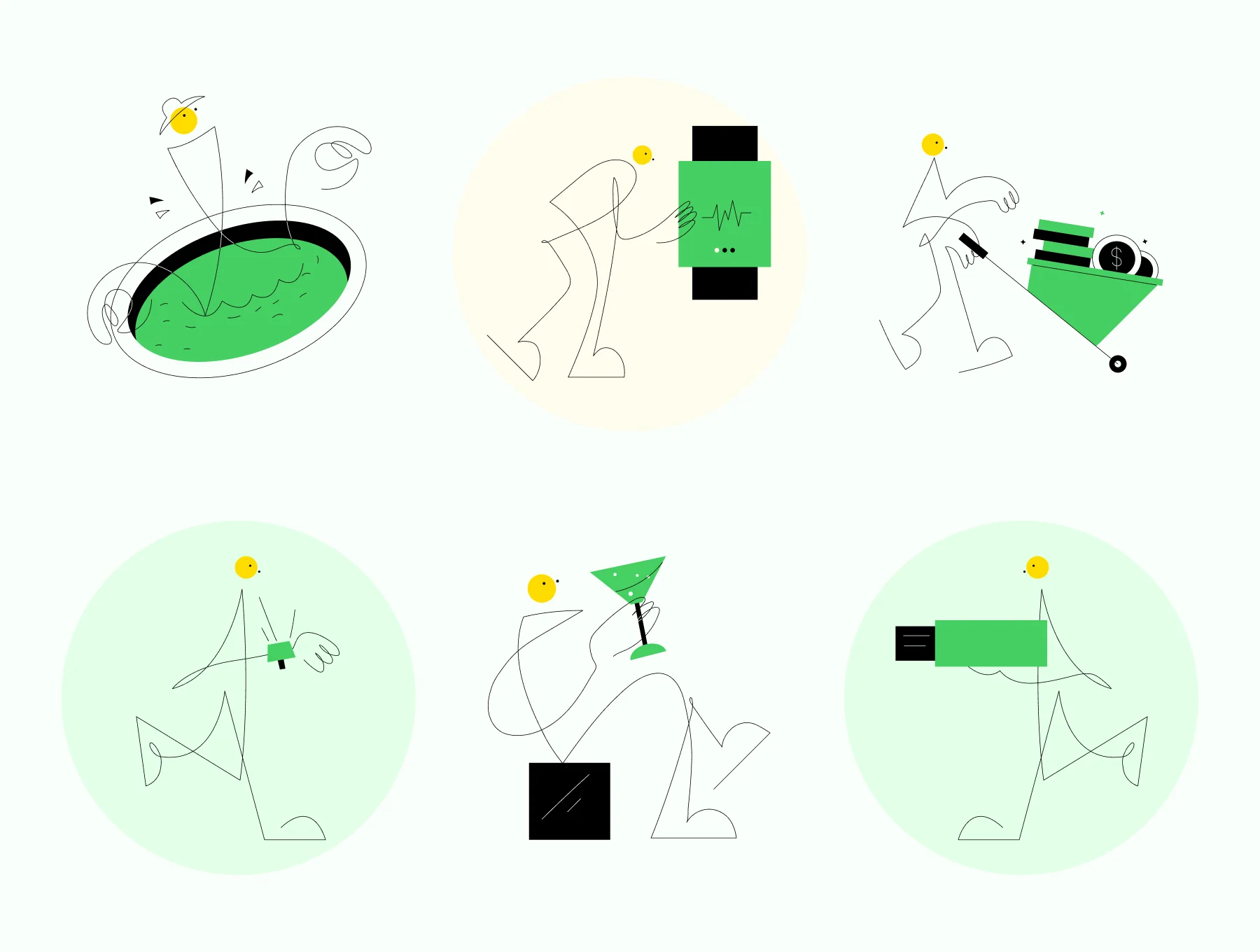 People Illustrations Art Set 5