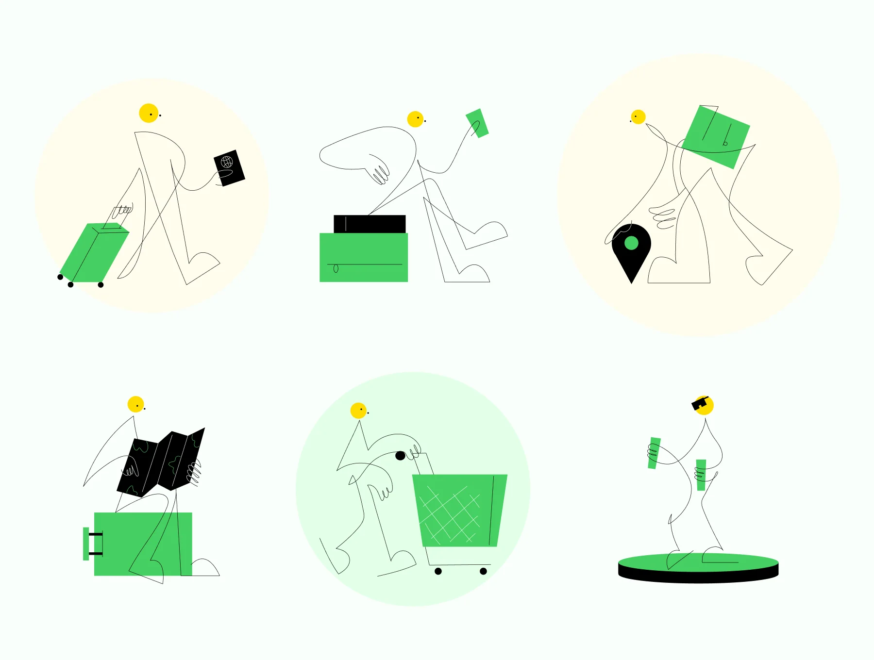 People Illustrations Art Set 6