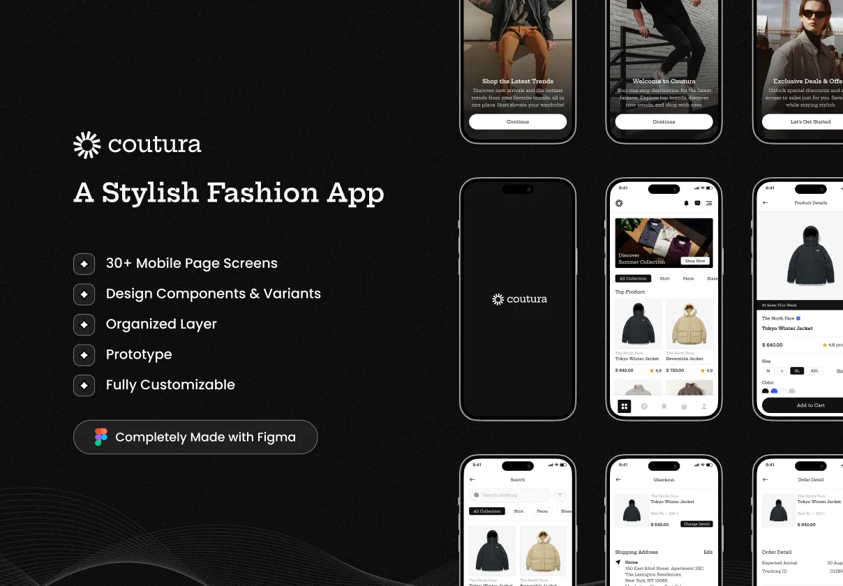 Coutura - Fashion App UI Kit