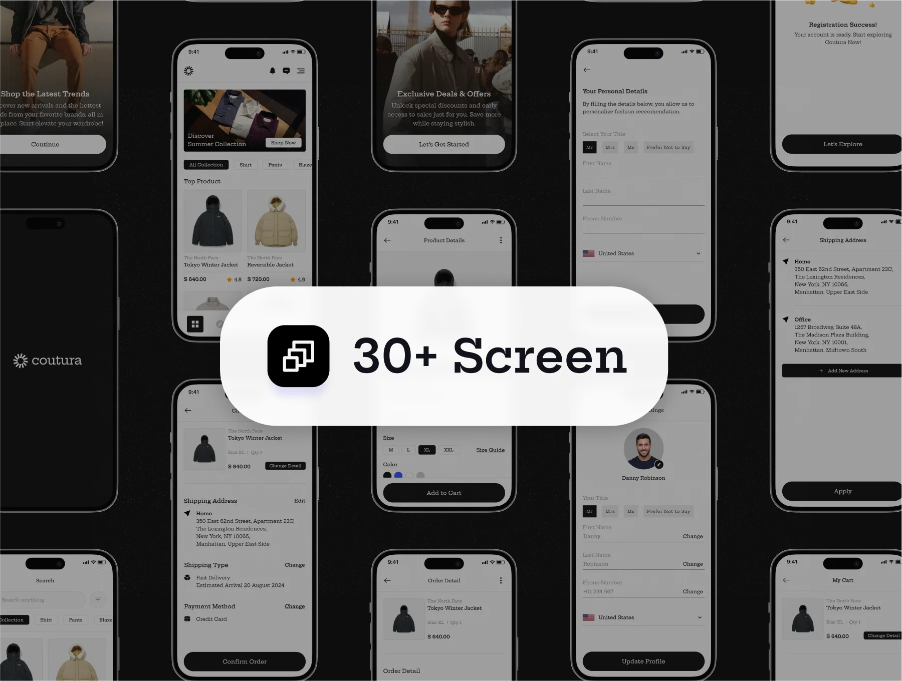 Coutura - Fashion App UI Kit 2