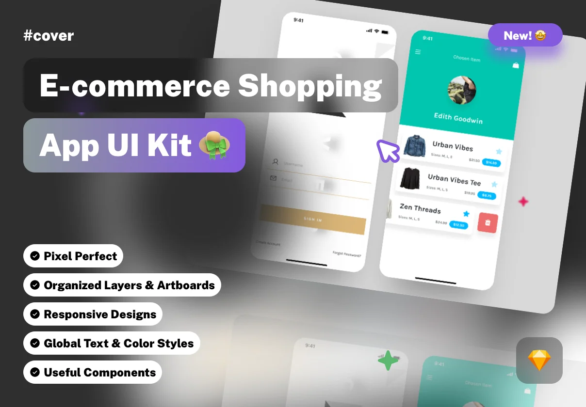 Cover E-commerce Shopping UI Kit