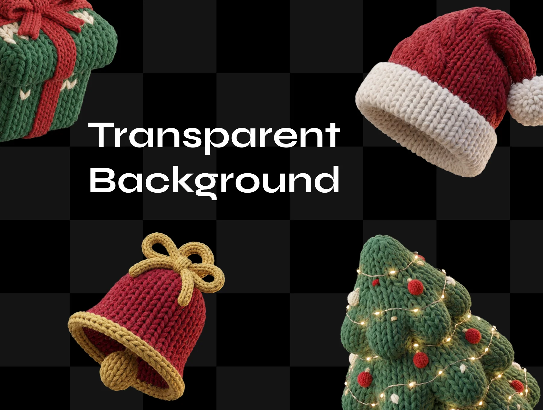 Cozy Knitted Christmas 3D Icons 2