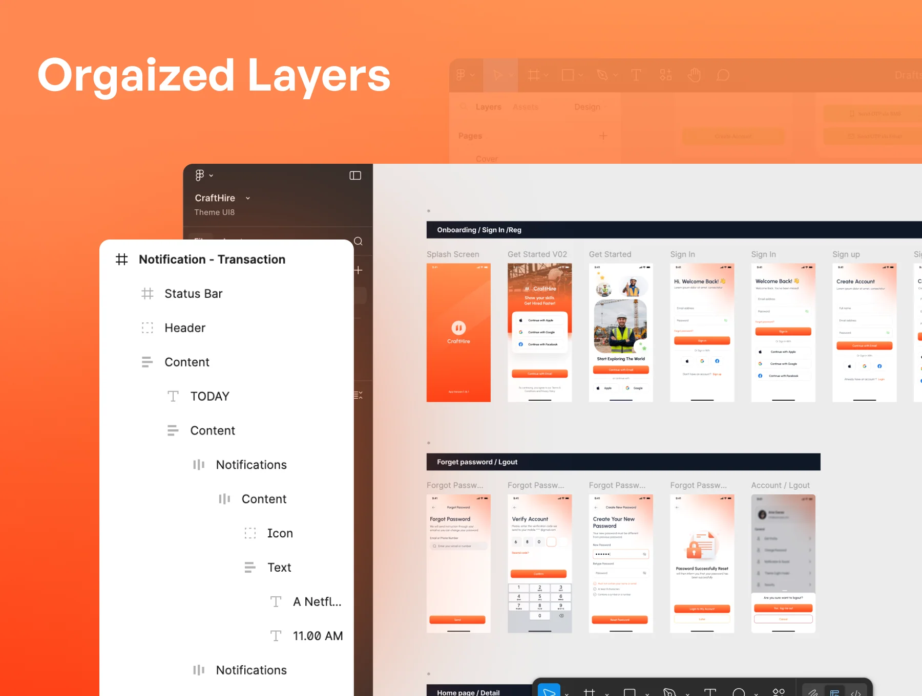 CraftHire – Skilled Worker Hiring Mobile App UI Kit 3