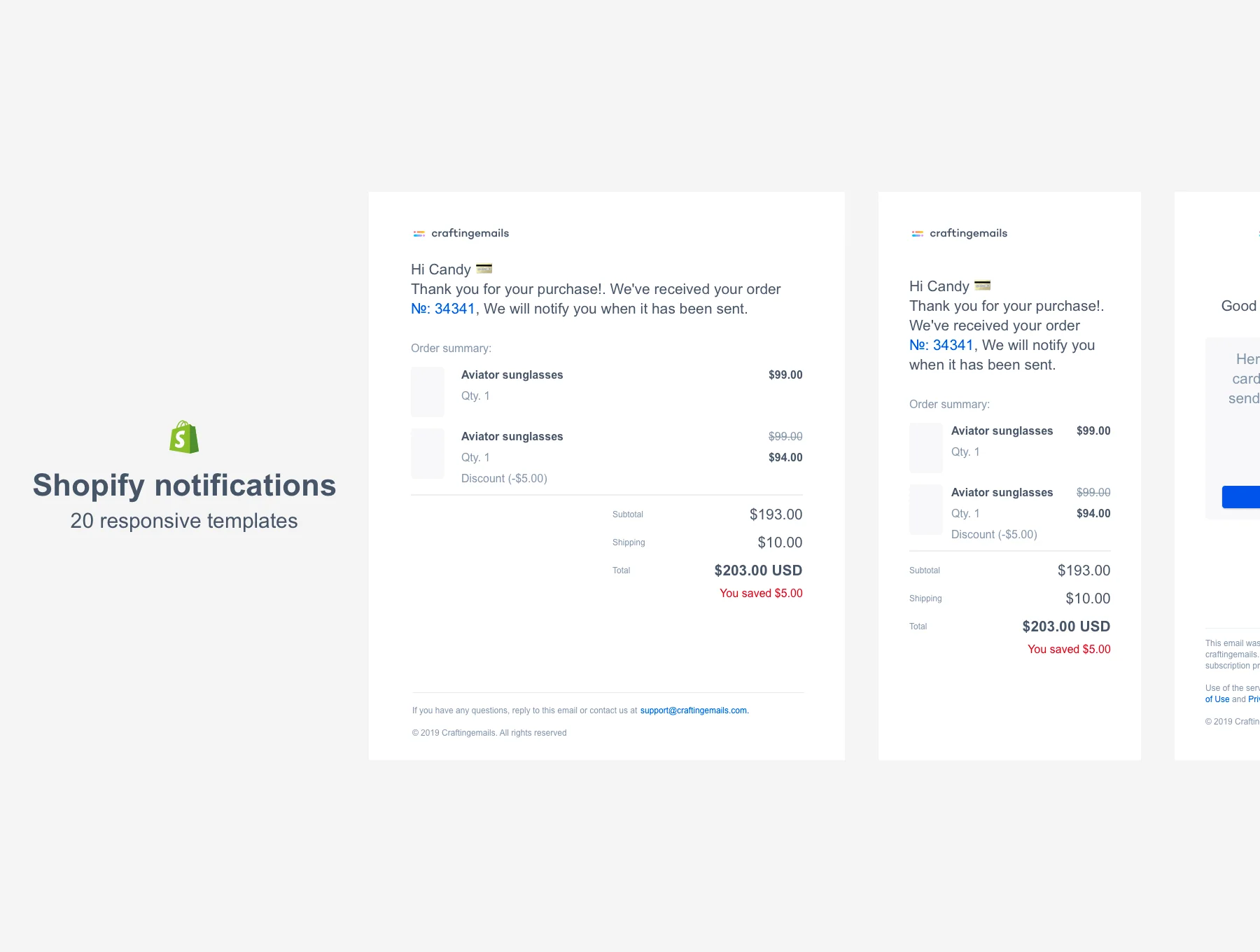 Shopify & HTML email templates