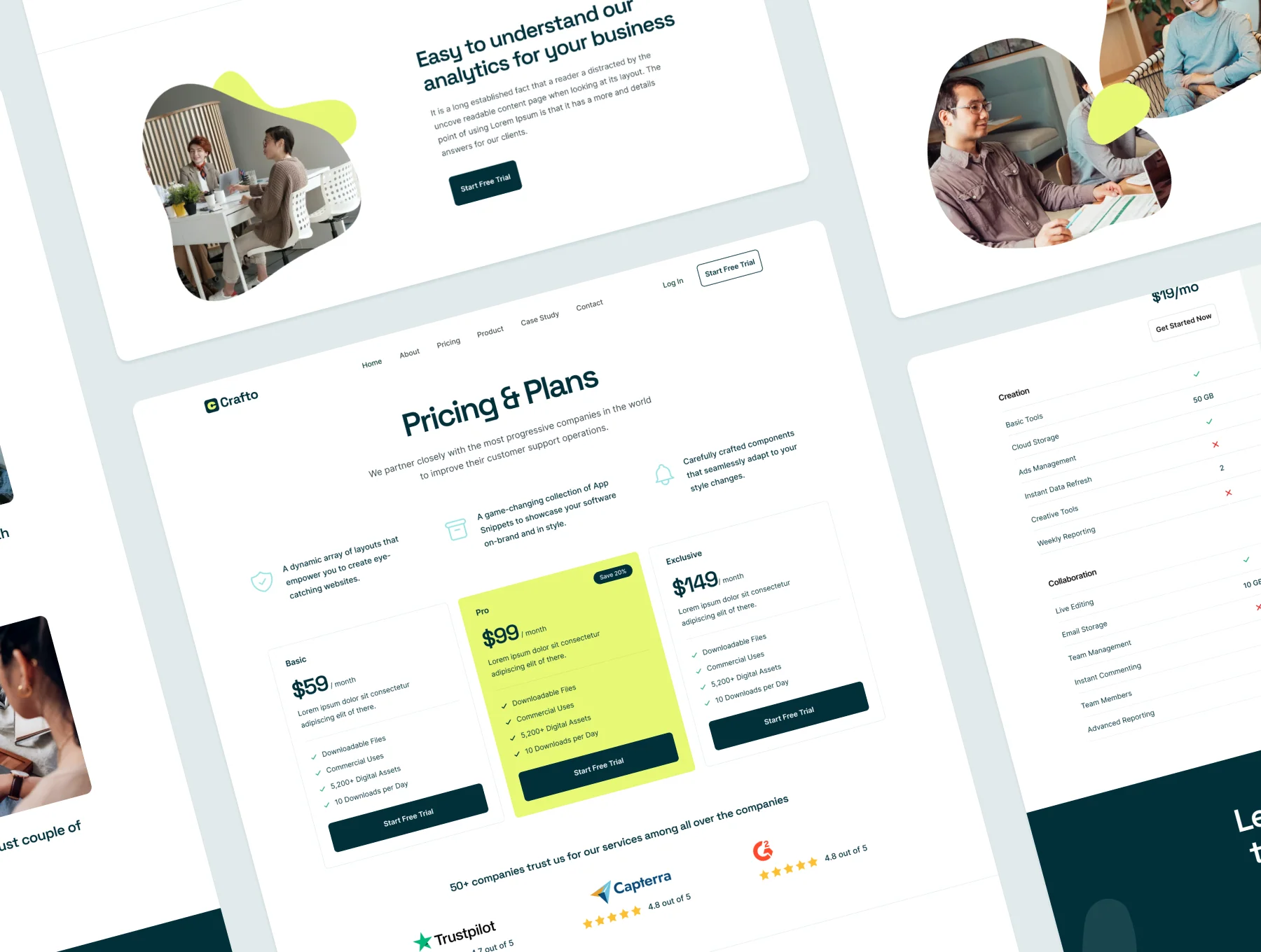 Crafto - Framer SaaS & Startup Template 4