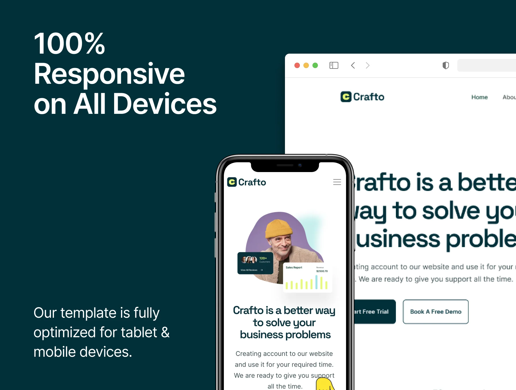 Crafto - Framer SaaS & Startup Template 5