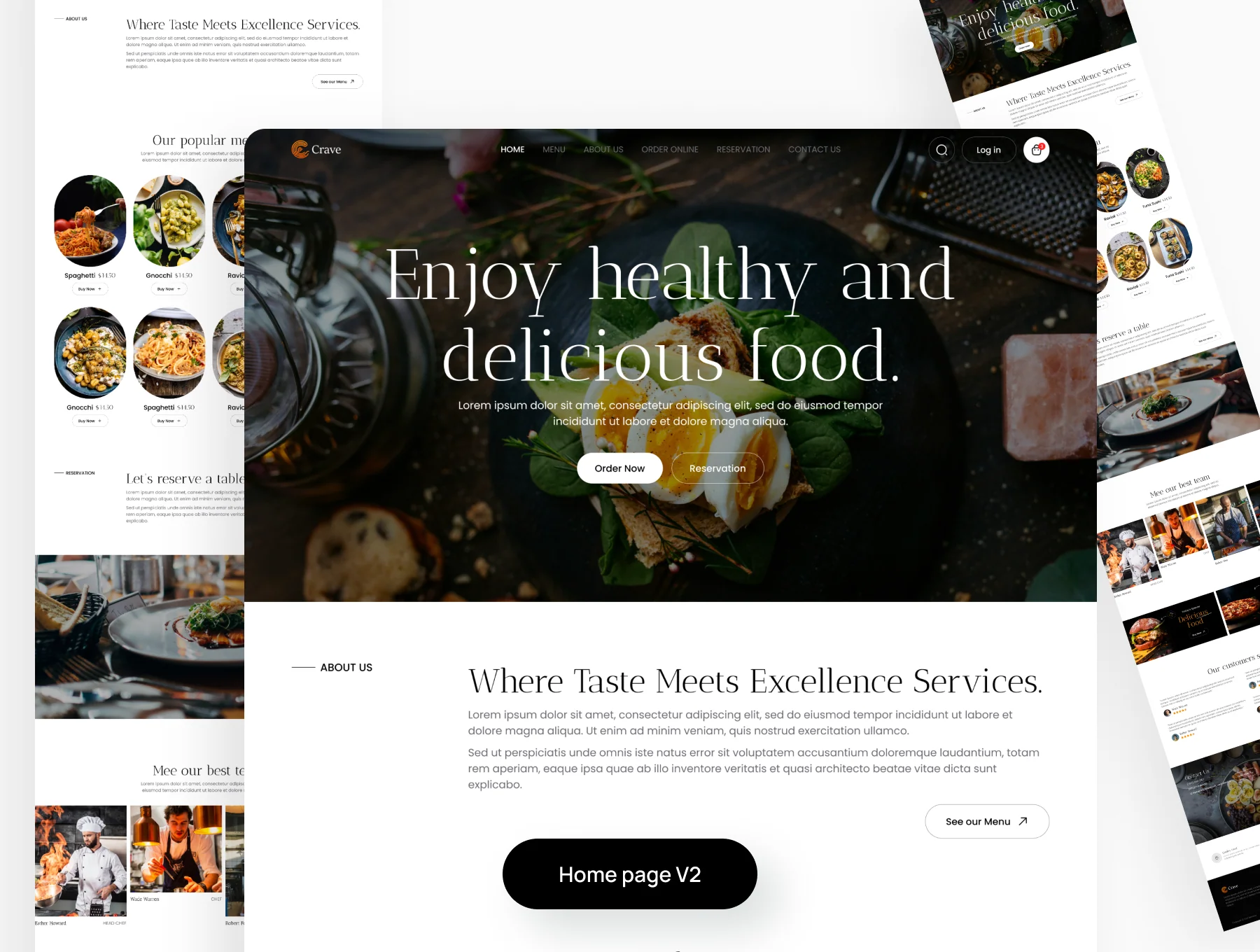 Crave: Food Website Uikit for Figma 7