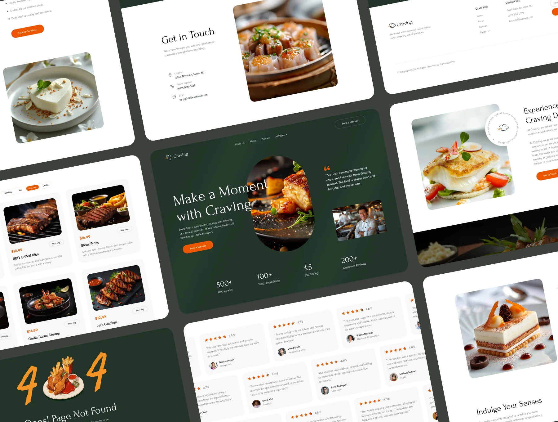 Craving – Premium Restaurant Website Template 3