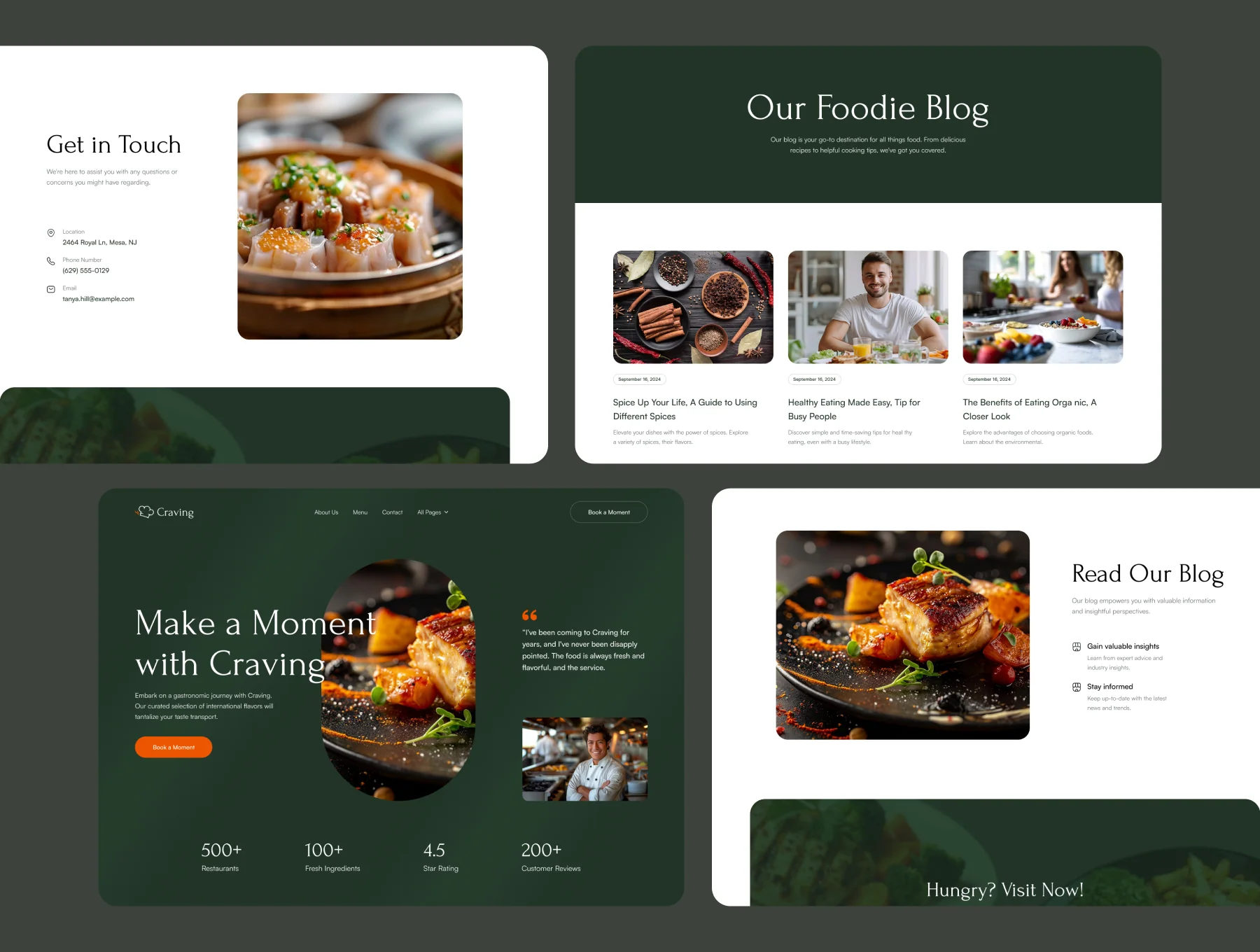 Craving – Premium Restaurant Website Template 5