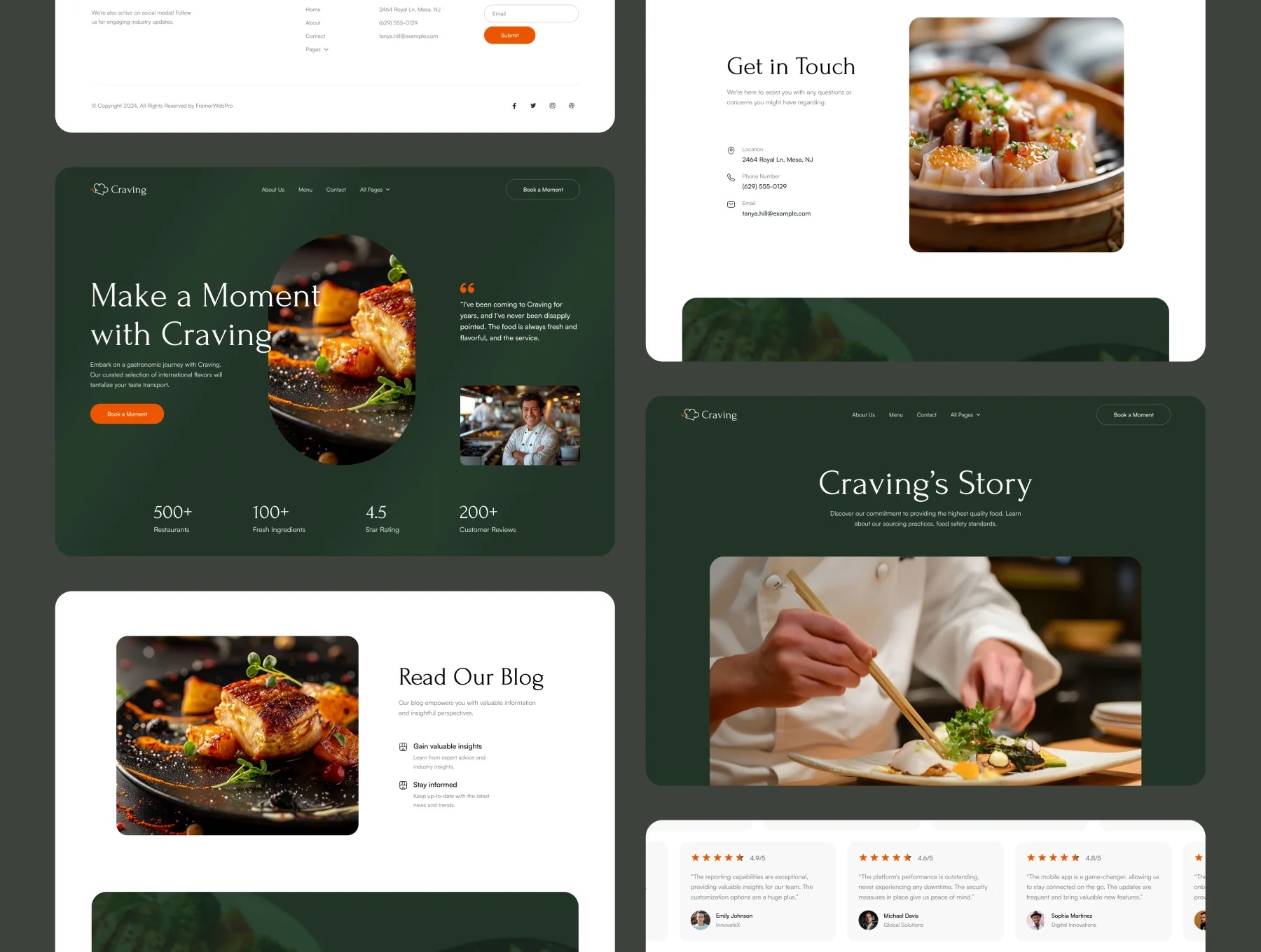 Craving – Premium Restaurant Website Template 6