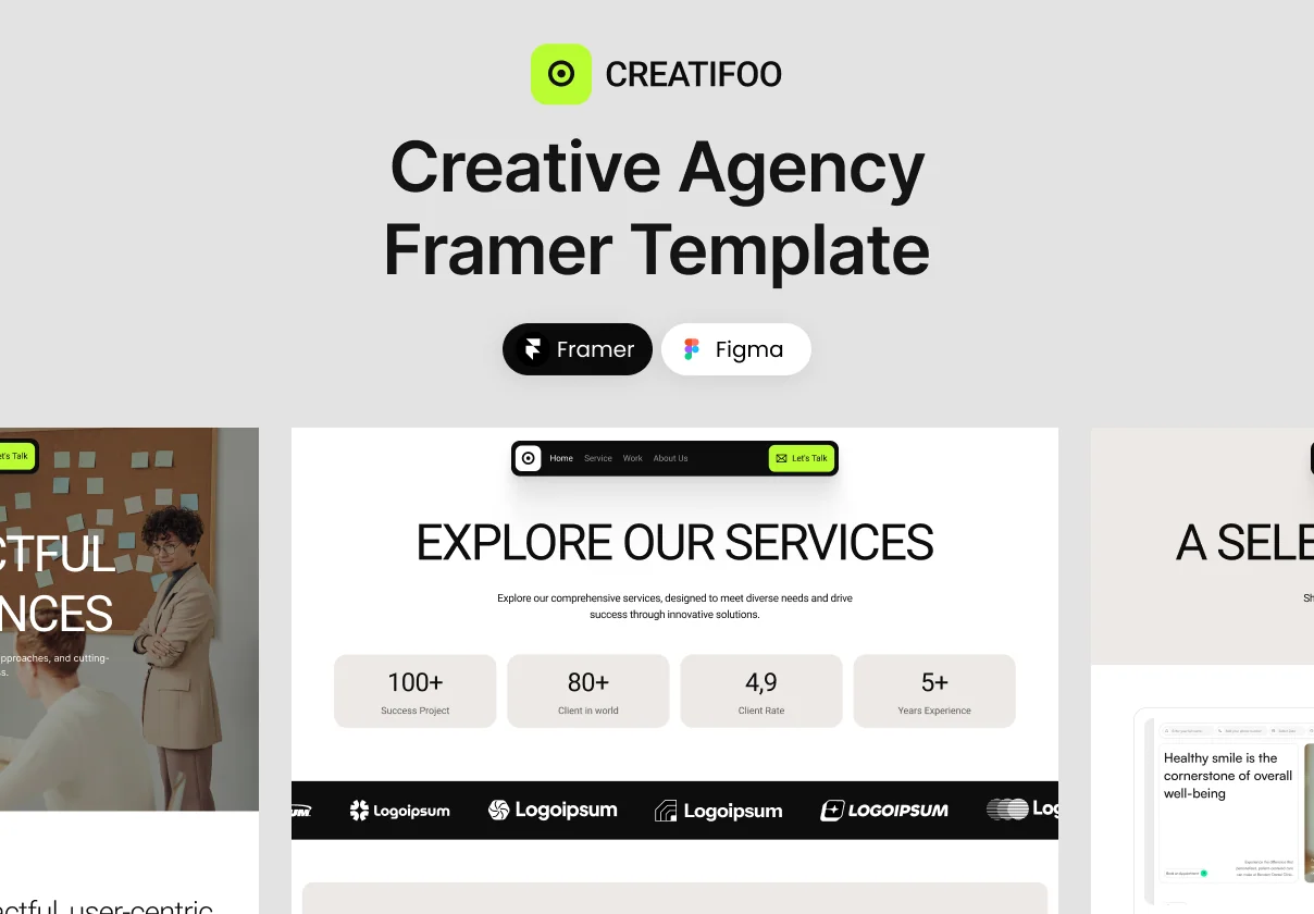 Creatifoo - Creative Agency Framer Template