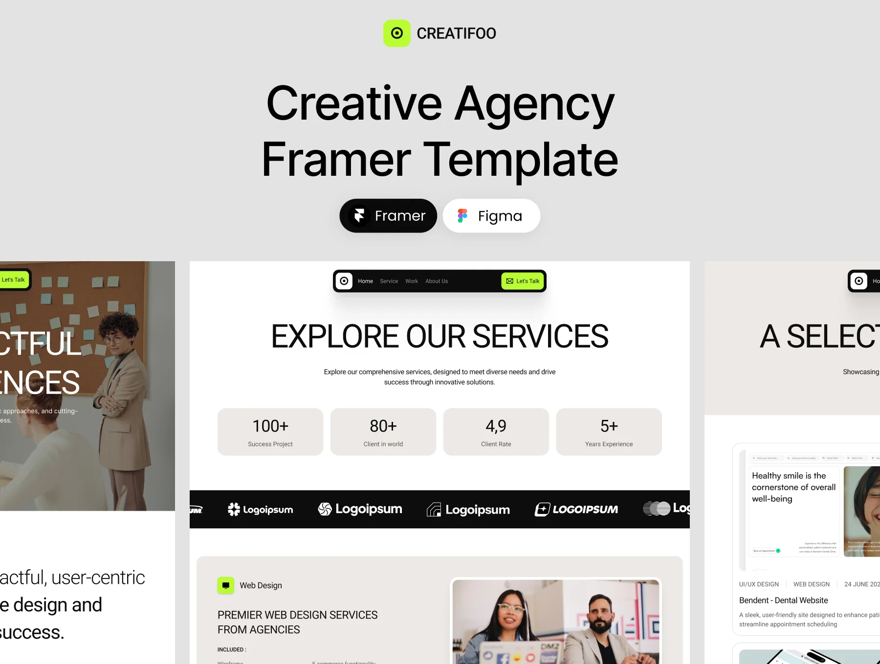 Creatifoo - Creative Agency Framer Template