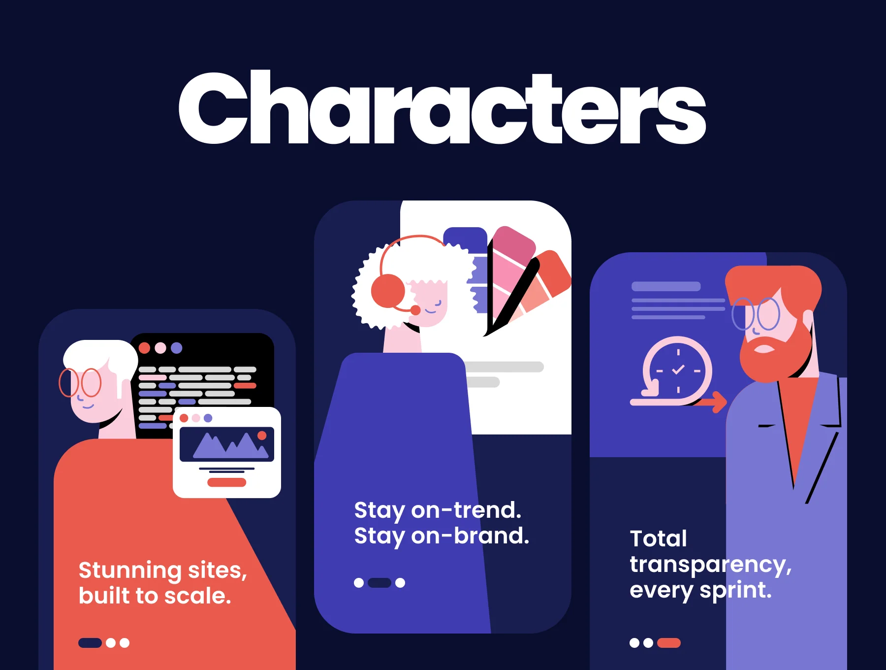 Creative Agency / Digital Agency Illustrations / Characters / Icons 3
