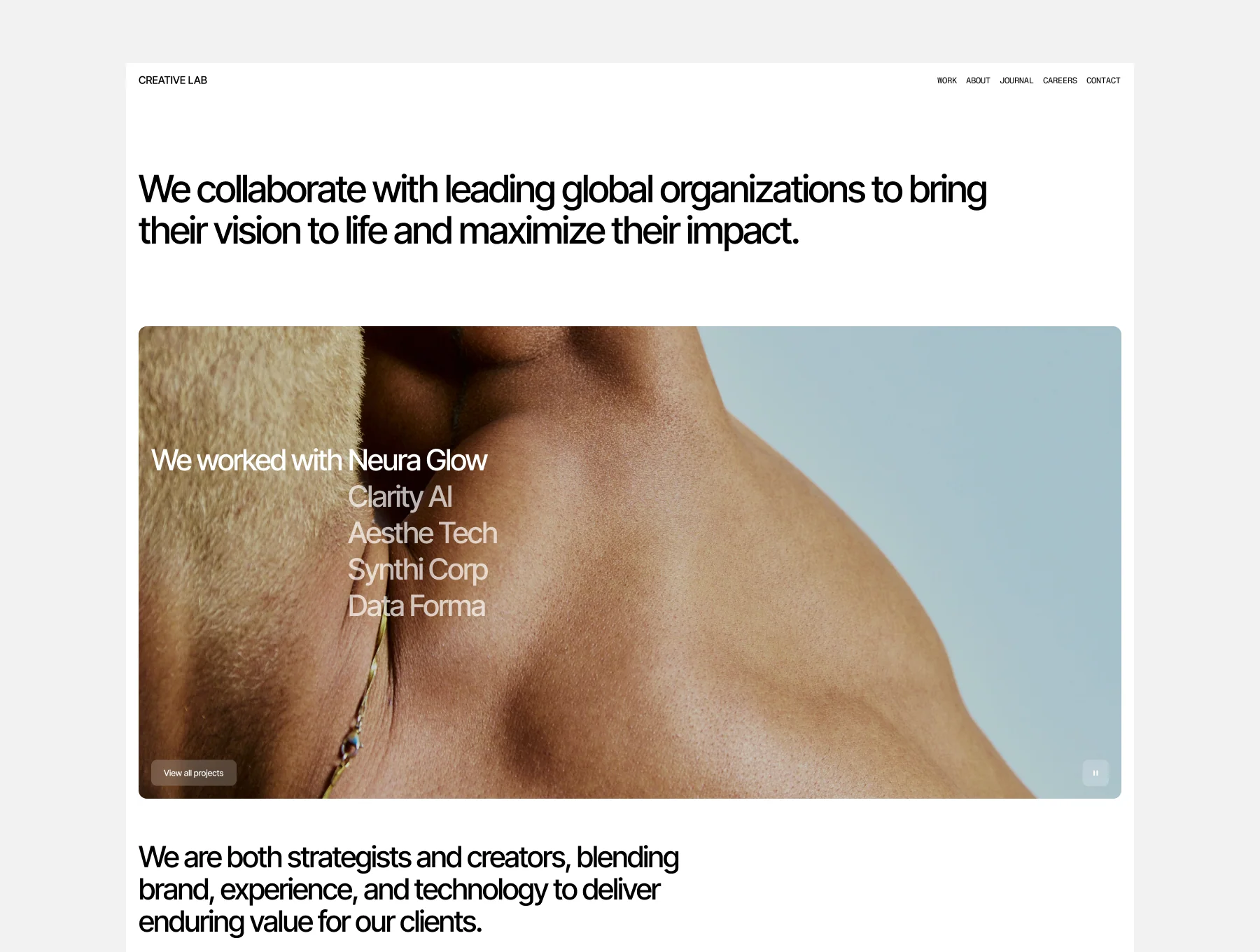 Creative Agency Portfolio Website Template