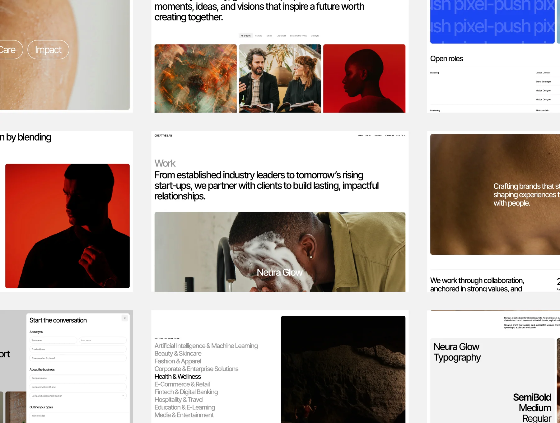 Creative Agency Portfolio Website Template 2