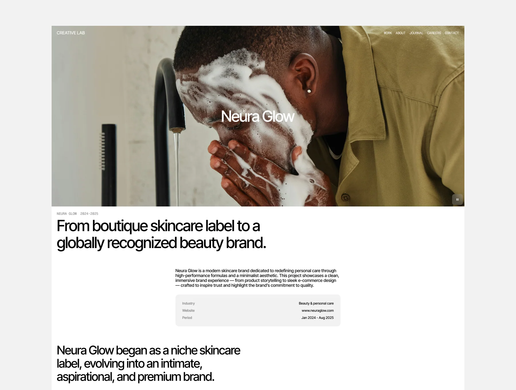 Creative Agency Portfolio Website Template 3